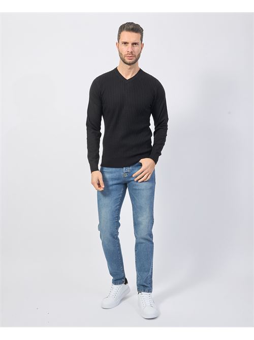 Yes Zee Men's Wool Blend V-Neck Sweater YES ZEE | M812-ZS000801